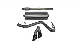 Chevrolet Silverado Performance Exhaust - Single Side Exit - CORSA Performance - Touring Cat-Back - Black - `14-`17 Chevrolet Silverado Performance Exhaust - Single Side Exit - CORSA Performance - Touring Cat-Back - Black - `14-`17